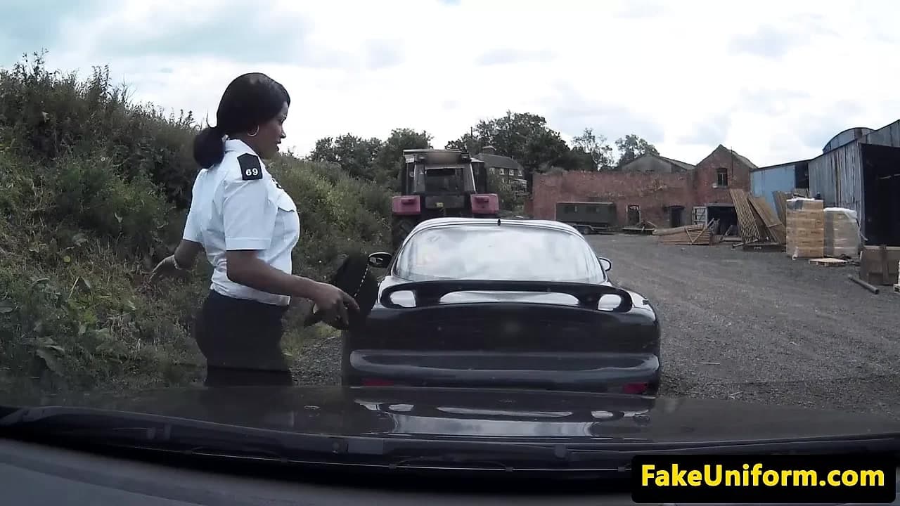 Uk polis mmf üçlü açık havada çekti adamla