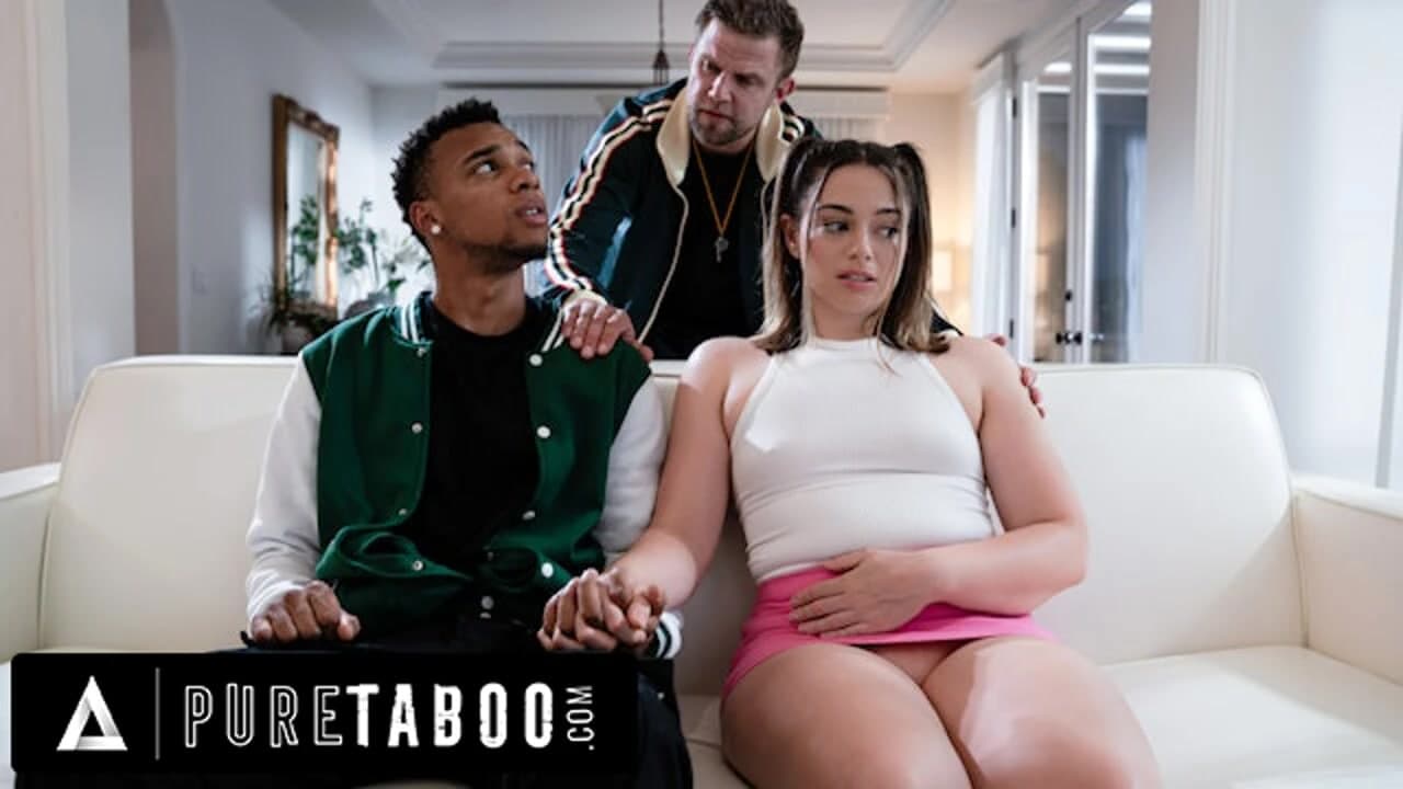 PURE TABOO - Coach's Sinful Plan with Secretly Pregnant Sophia Burns Ends In Double Creampie 3-Way!