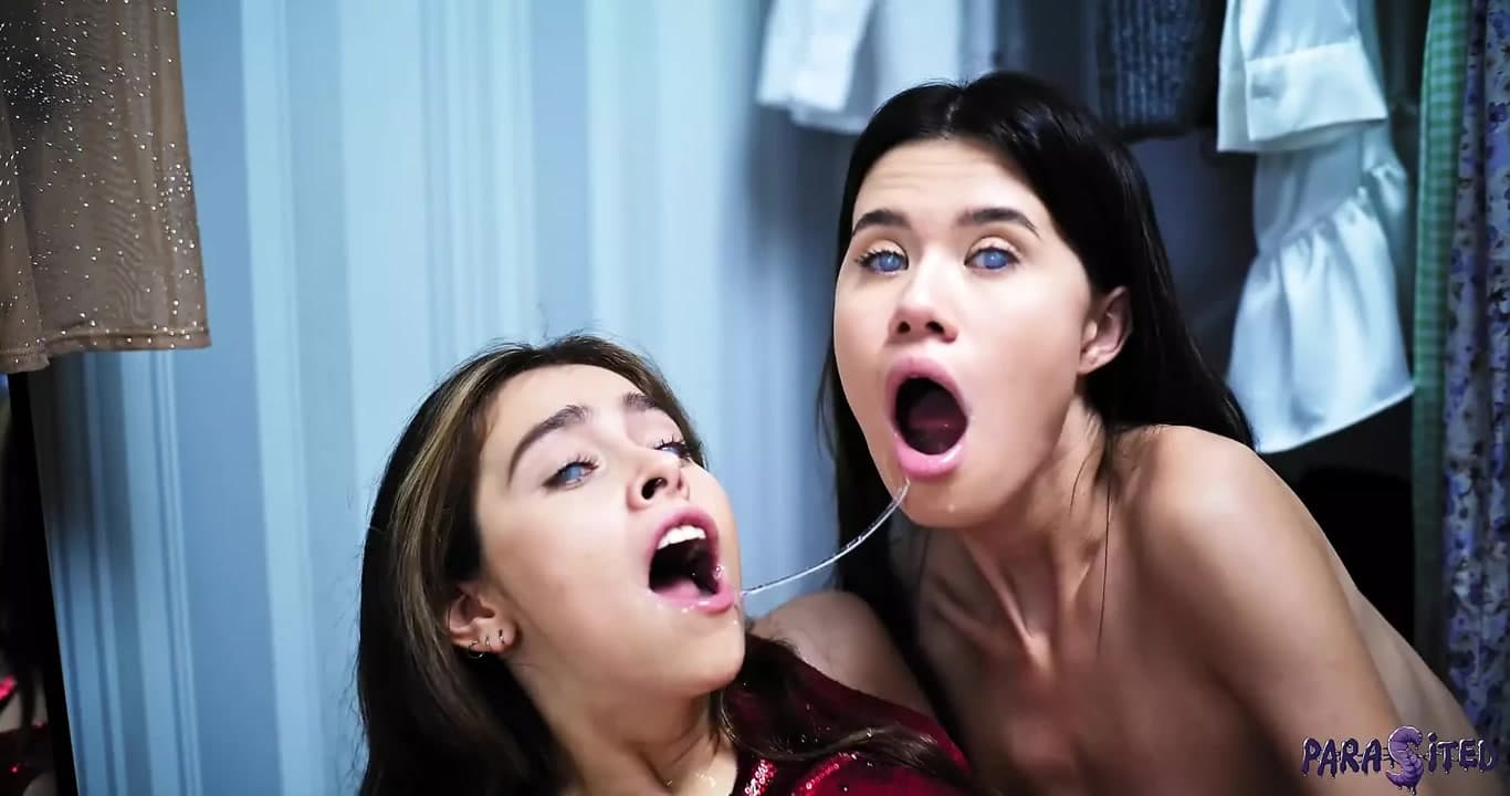 Parazitli - alissa foxy ve eveline elle çılgınca birbirlerini becerdikten sonra zihin kontrol eden parazit onları alır