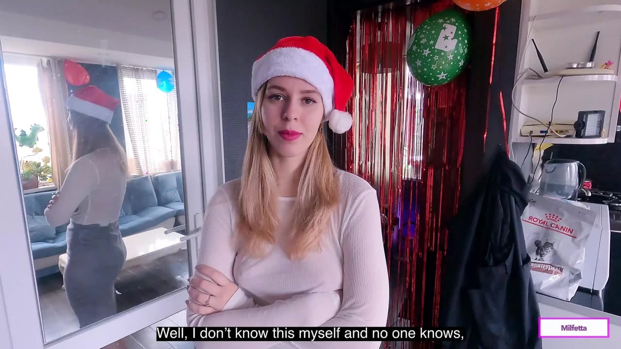 Kömür mü yarak mı? - Noel Baba yaramaz orta yaşlı seksi kadının dileğini yerine getiriyor