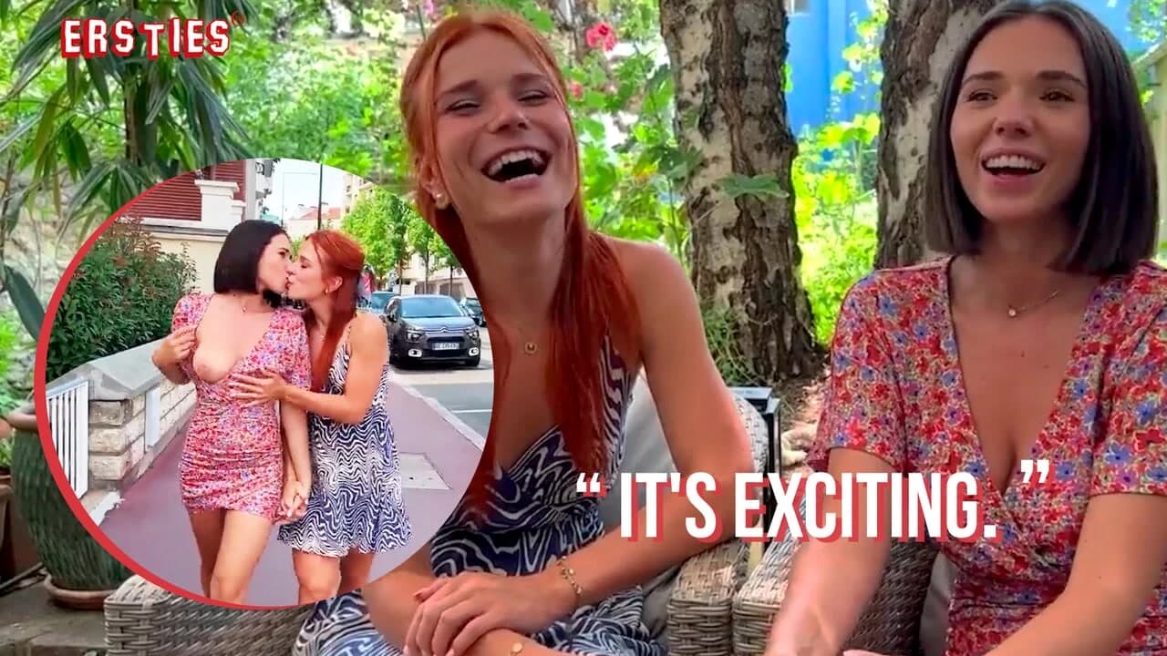 Ersties - Clemence ve Eve herkesin içinde yaramaz lezbiyen şeyler yapıyor