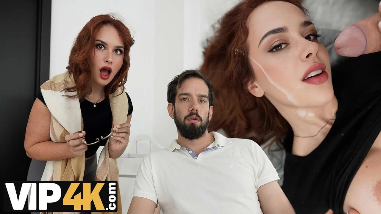 HUNT4K. Güzel kıvrımlı ve amcıklı zavallı kızıl saçlı sürtük bilimsel ilerleme için sikişiyor