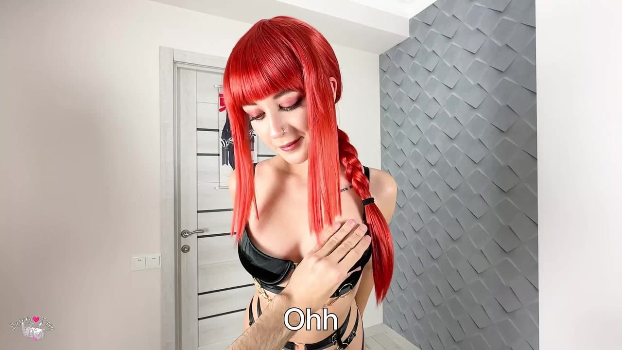 Denji sert makima sikikleri ve kedi içinde cums! cosplay testere adam