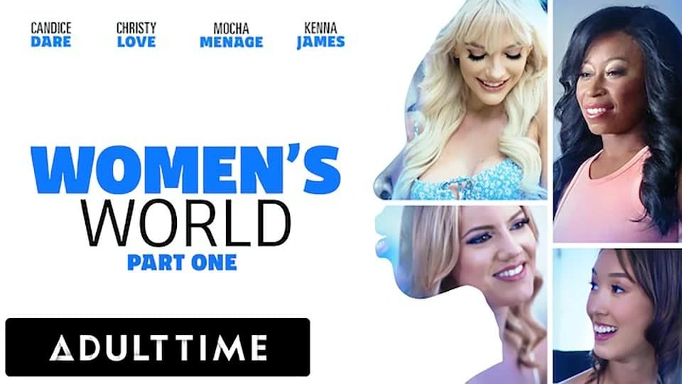 Yetişkin zamanı - kadınların dünyası: kenna james, christy love, candice cesaret ve mocha menage - tam sahne